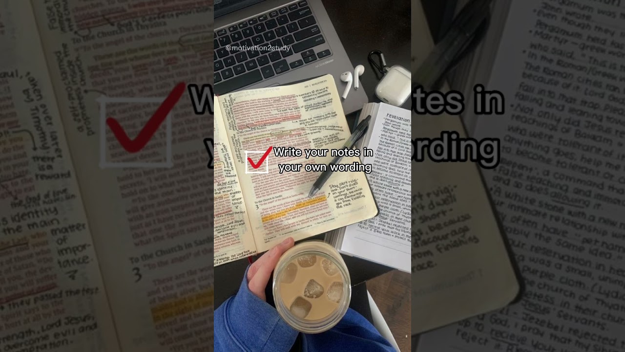 3 easy study tips 📚✨✍️