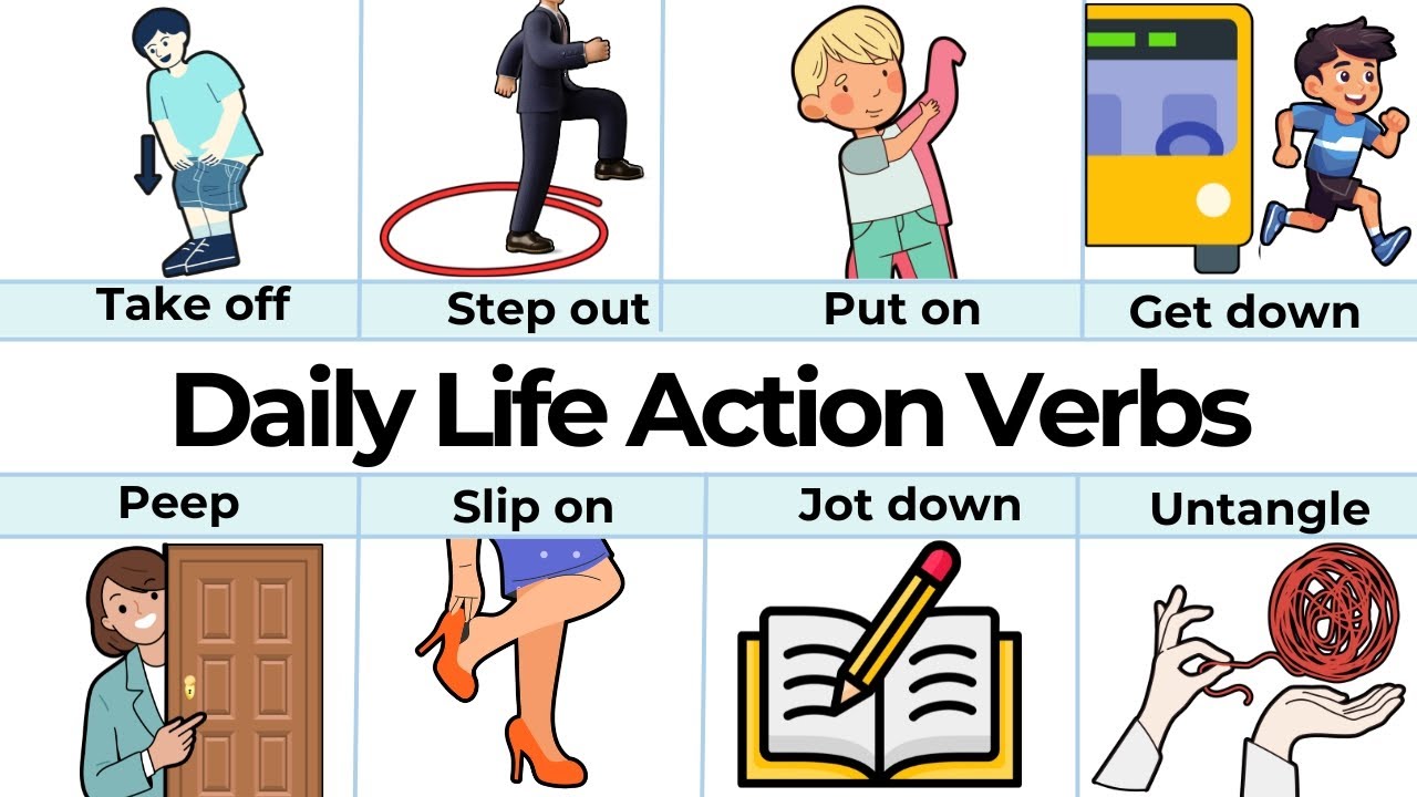 1000 Action Verbs | English Vocabulary with Pictures | Common action verbs in English #learnenglish