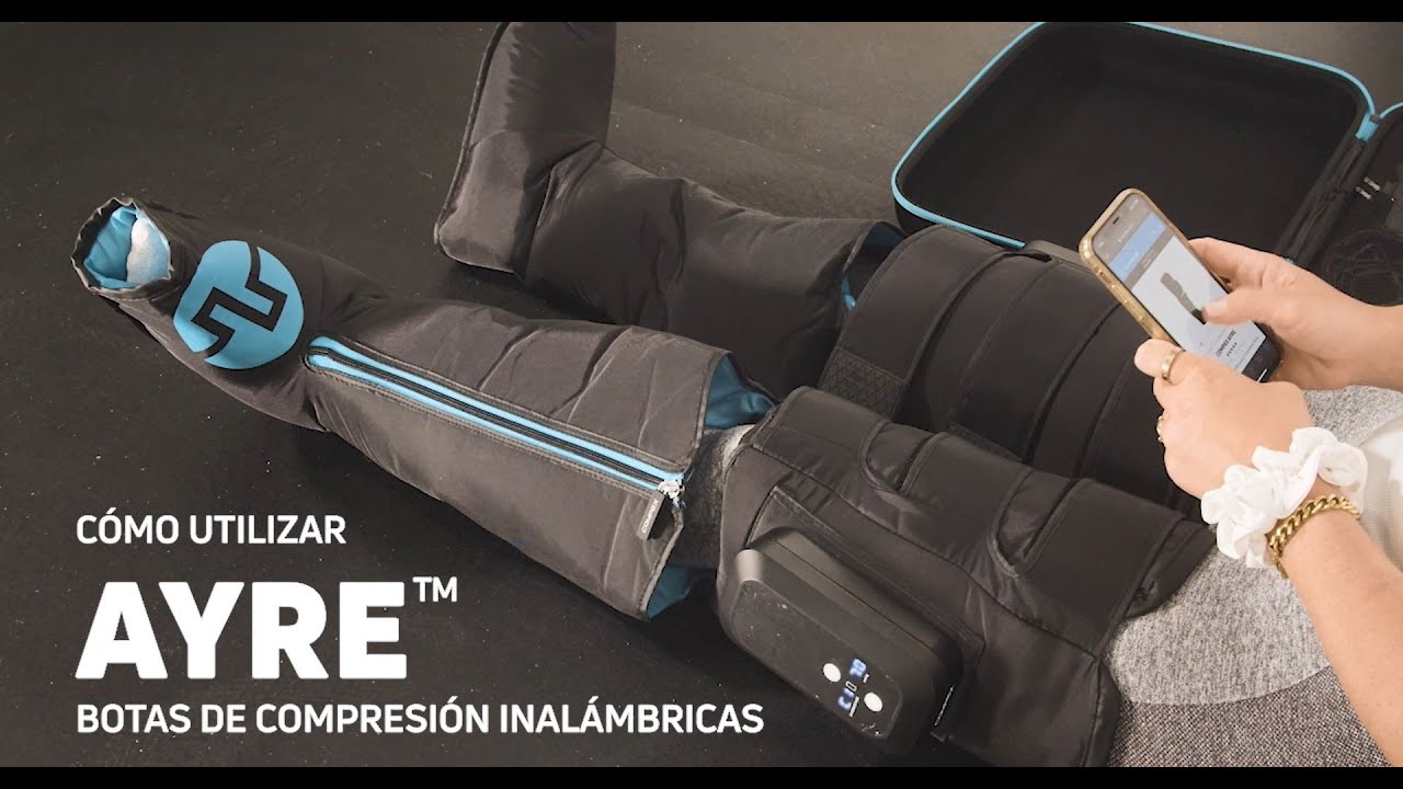 Compex® Ayre™ - Cómo Utilizar las Botas de Compresión/Presoterapia Inalámbricas