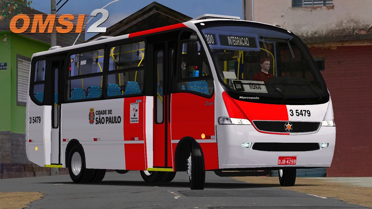 OMSI 2 - Micro-ônibus Marcopolo Senior VW 9.150 OD SPTrans | Mapa Cidade Serrana - Linha 200 (Volta)