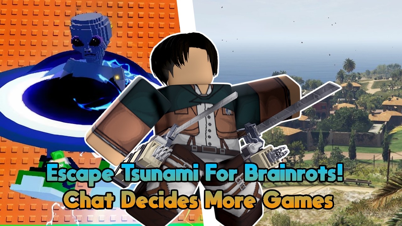 Live Escape Tsunami For Brainrots! and Chat Decides More Games + GTA 5