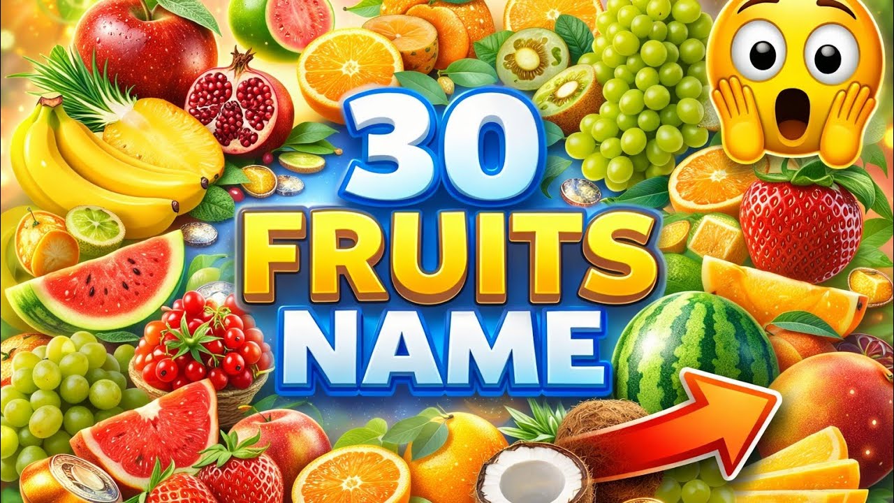 Learn all the fruits name in just one click🍍 #Fruits Name in English and Hindi with Images 🍓 |