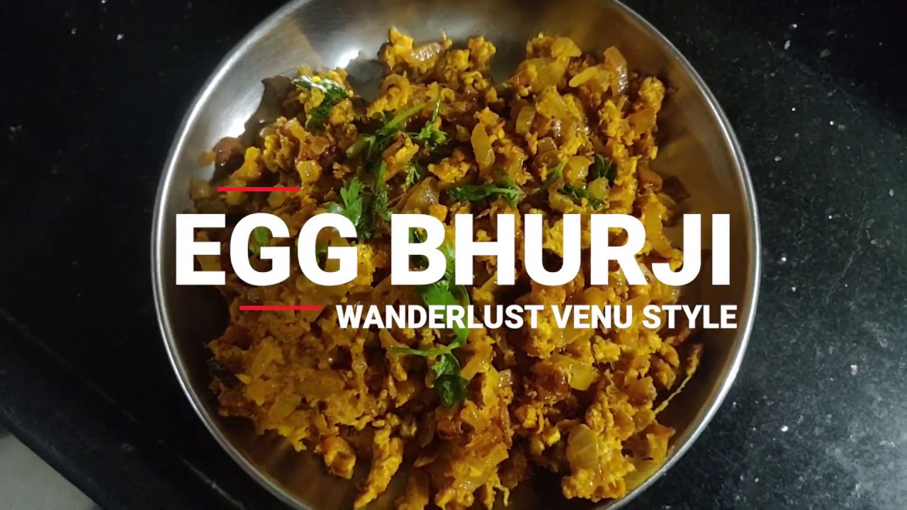 EGG BHURJI RECIPE WANDERLUST VENU STYLE