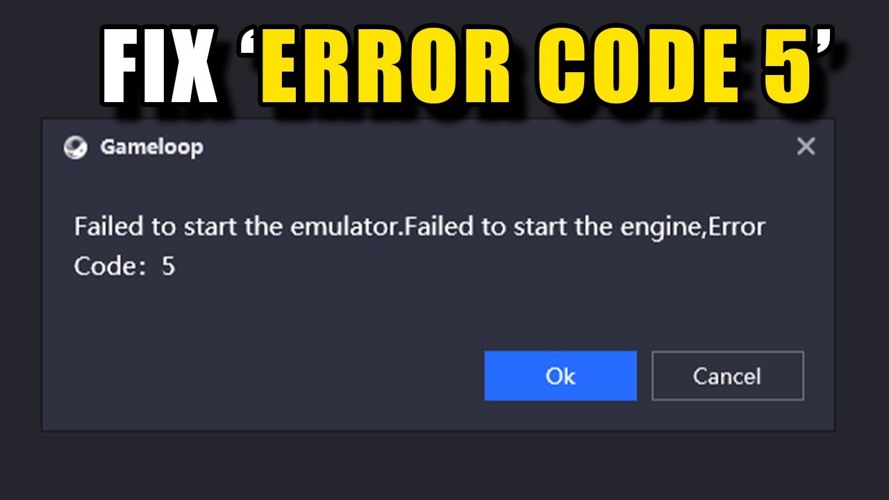 Fix GameLoop Error Code 5 on Windows (Step by Step Guide)