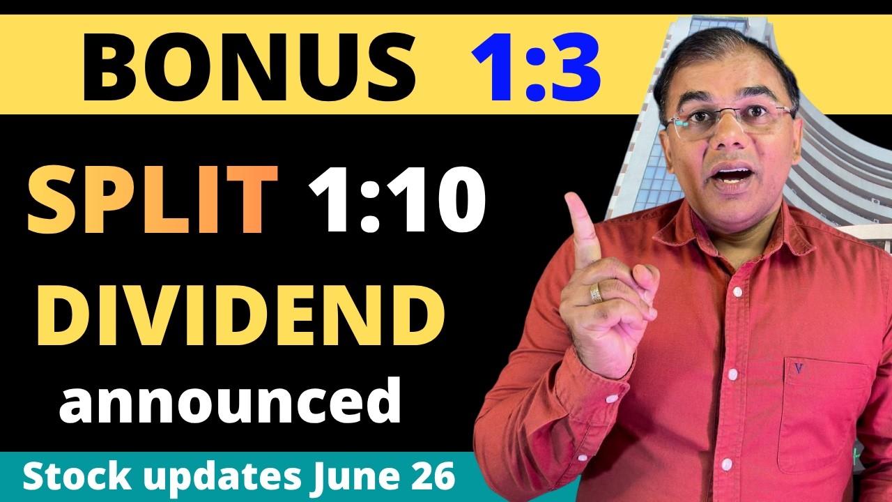 Dividend Stocks? 👑 Bonus Share + Share Split June 2026 | Share market