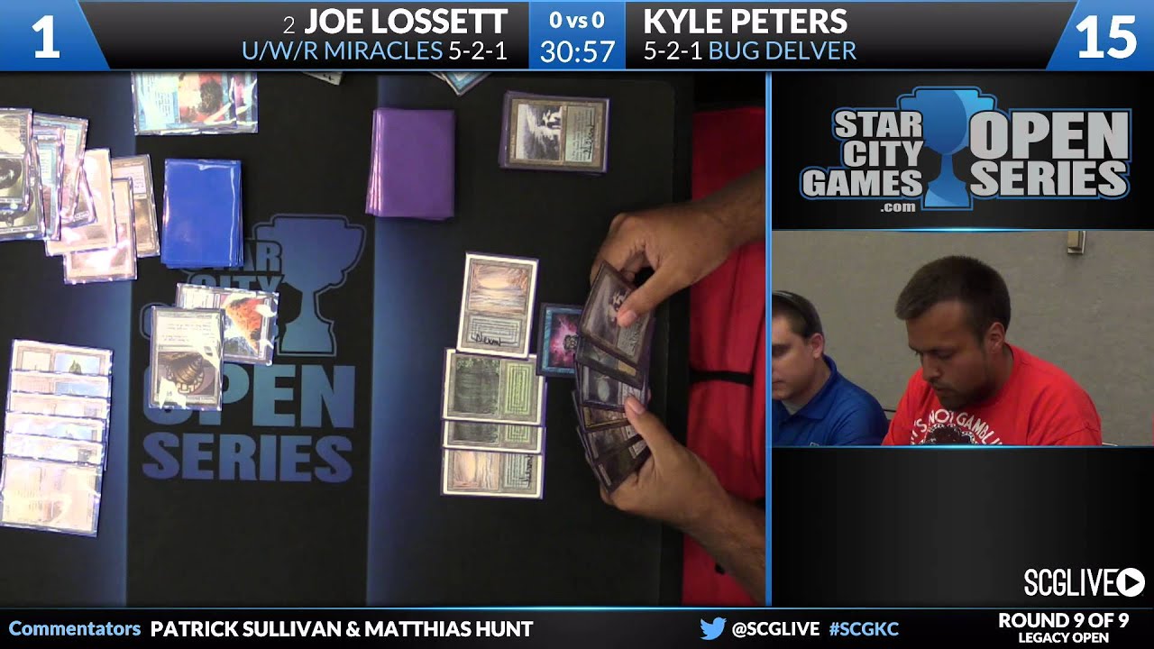 SCGKC - Legacy - Round 9 - Joe Lossett vs Kyle Peters [Magic: the Gathering]