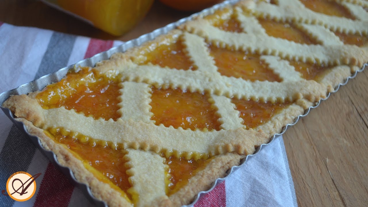 Crostata con marmellata di arance