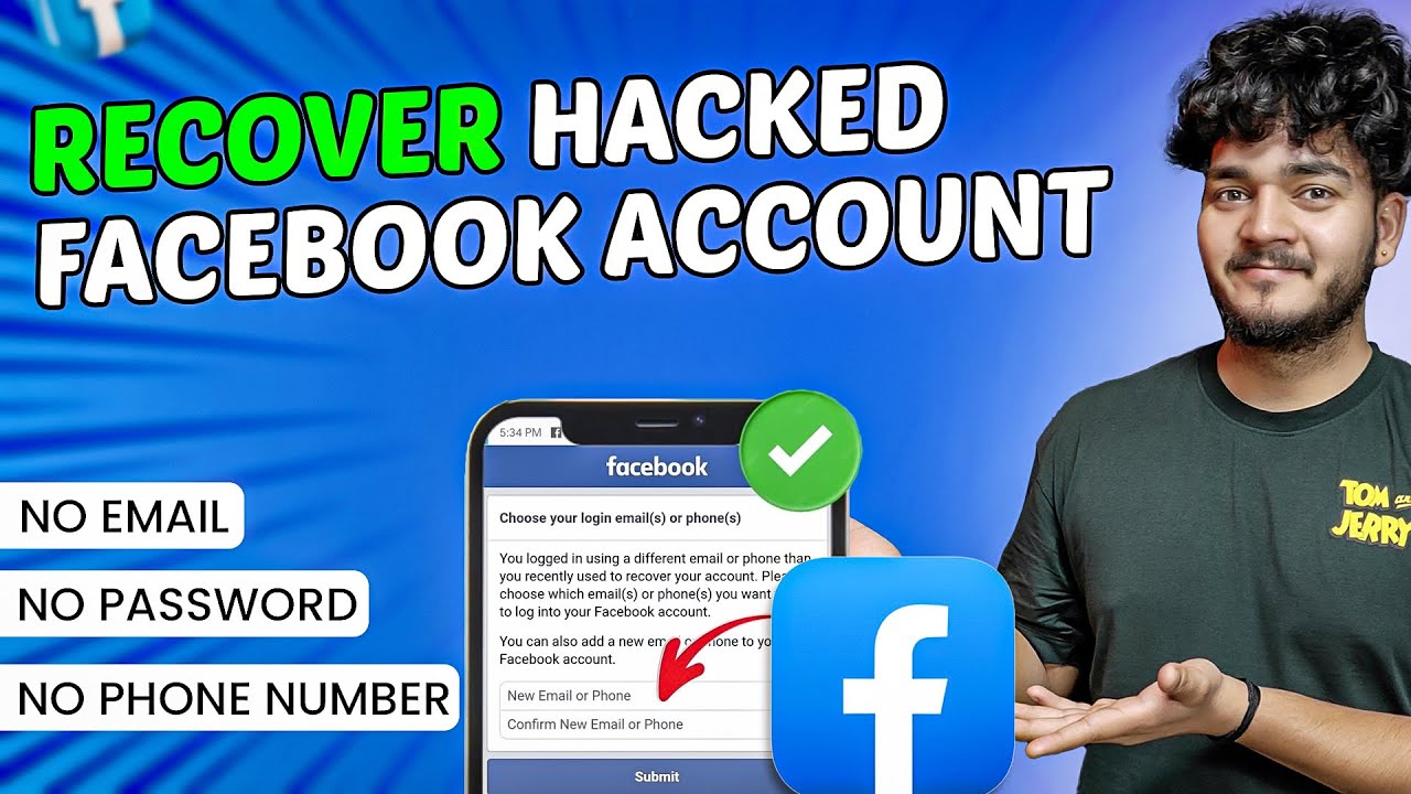 How To Recover Hacked Facebook Without Email and Phone Number || how to get back hacked facebook
