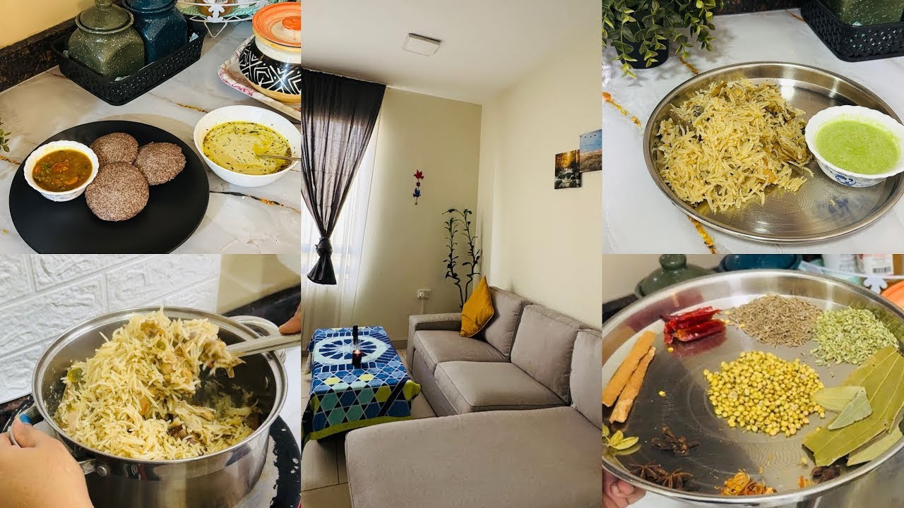 6:30am-3:00pm Routine|Ragi Idli sambar&Chutney|Lunch prep|Yakhni Pulao#cooking#cleaningmotivation 