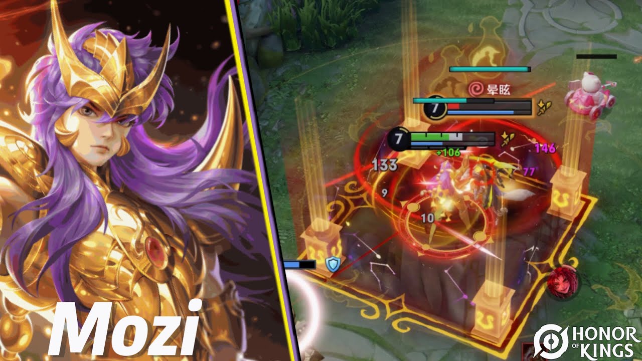 Honor of Kings（Mozi）Cool Saint Seiya skin｜A skin mais legal de Mozi｜Skin terbaik Mozi