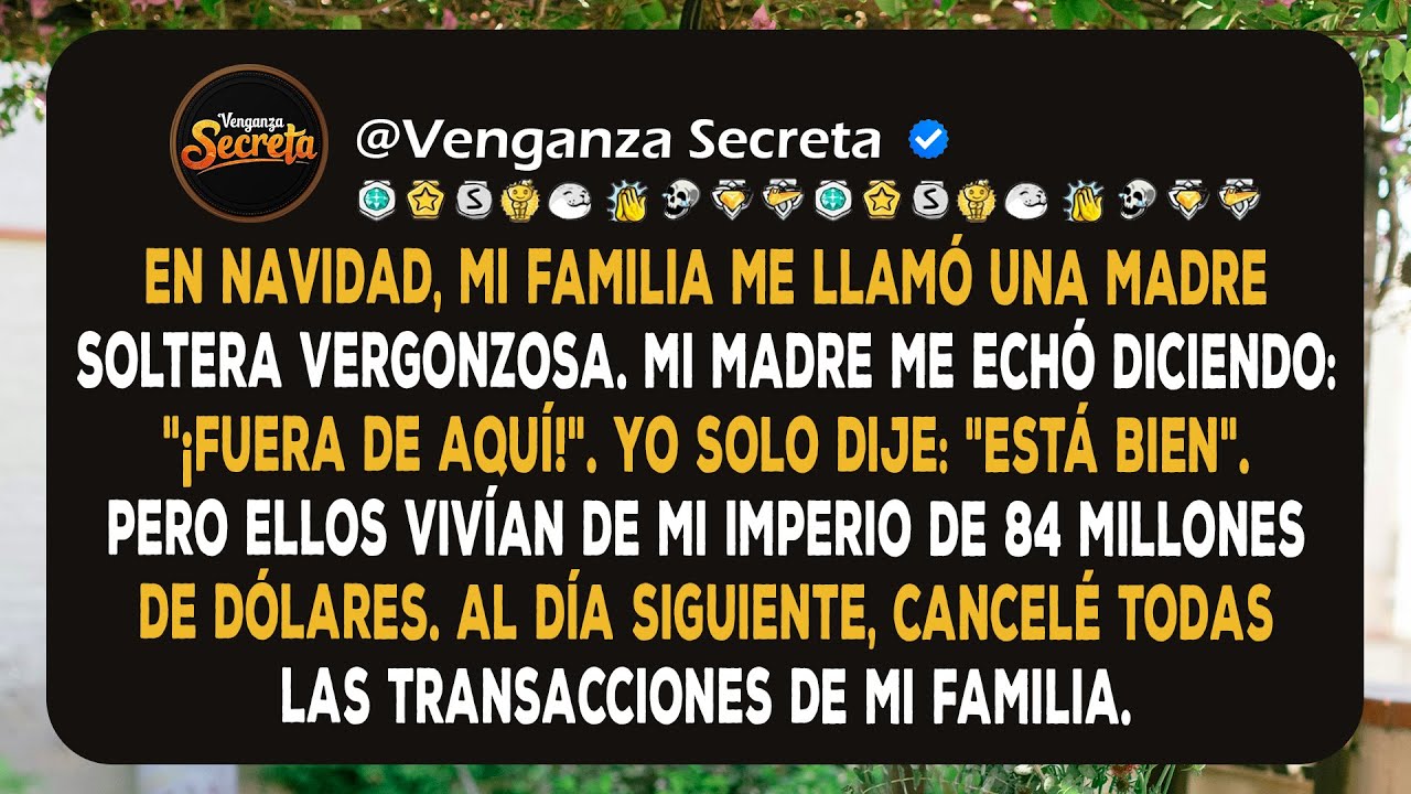 ¡Mi Madre Me Echó en la Fiesta de Navidad! Mi Familia No Sabía de Mis 84 Millones de Dólares...