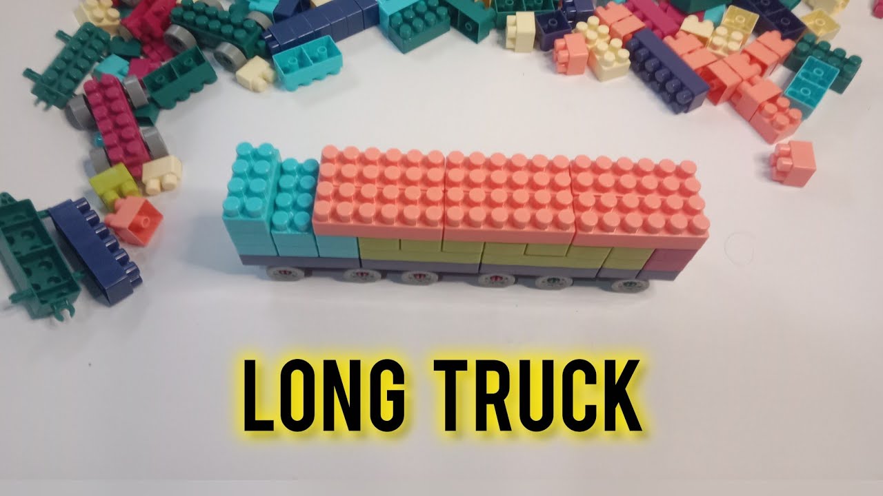 Cara Mudah Membuat Mainan Truck Panjang Dari Lego Balok ASMR/Satisfying DIY Lego Long Truck#asmr 