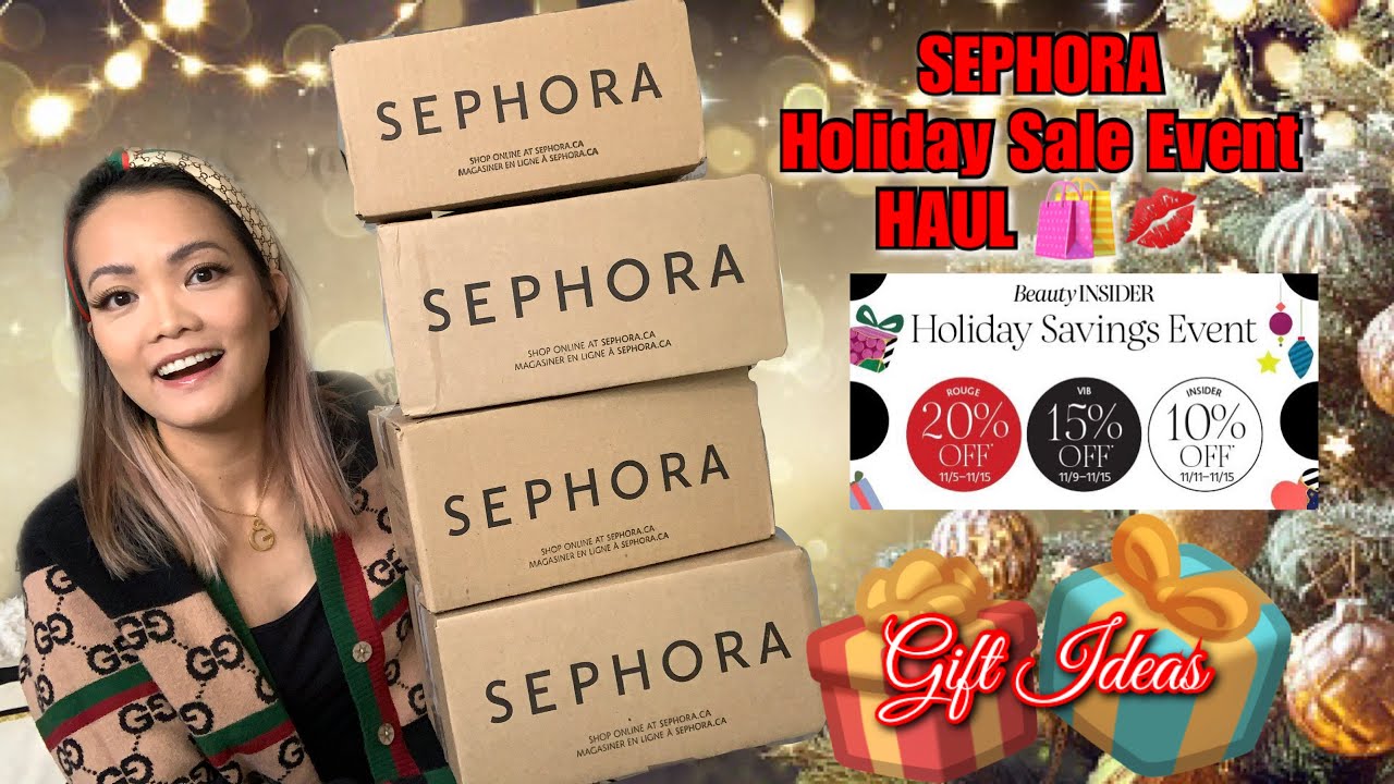 SEPHORA Holiday Savings Event 2021 HAUL | SEPHORA Gift Set Holiday Kit Must-Haves | Sephora Unboxing