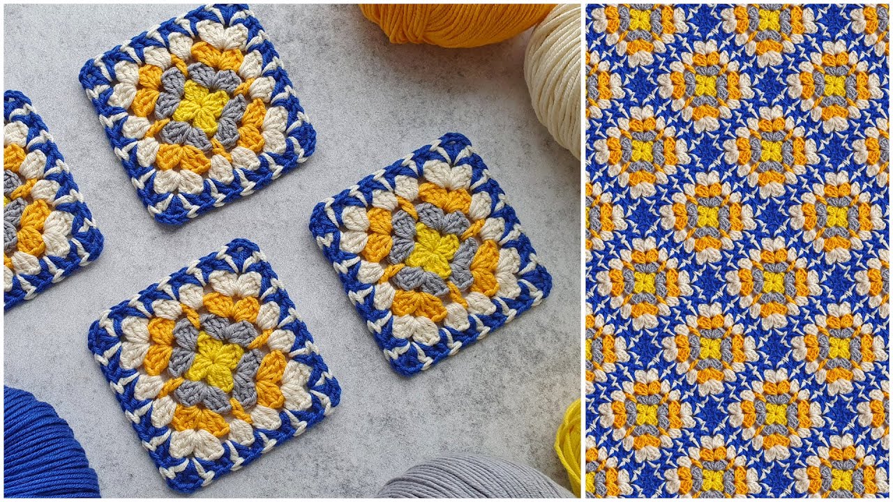 Wow! This is crochet granny square my favorite. Crochet.