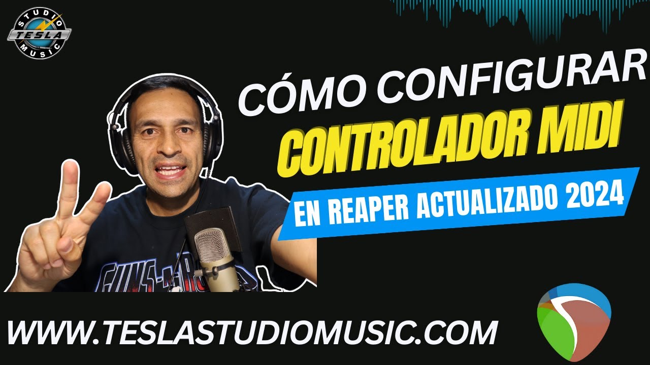 🎹Cómo configurar CONTROLADOR MIDI en REAPER (actualizado 2024) INCREÍBLE¡ | www.teslastudiomusic.com