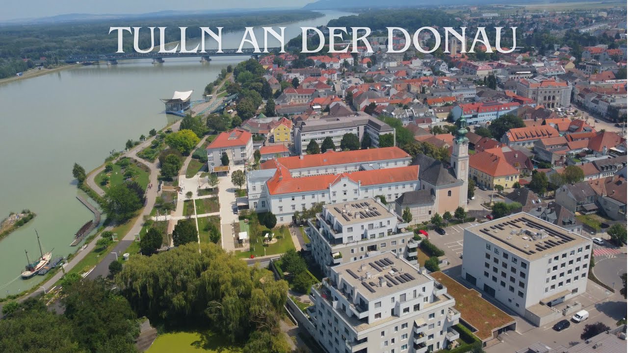 Tulln nad pięknym modrym Dunajem (Drone Video)