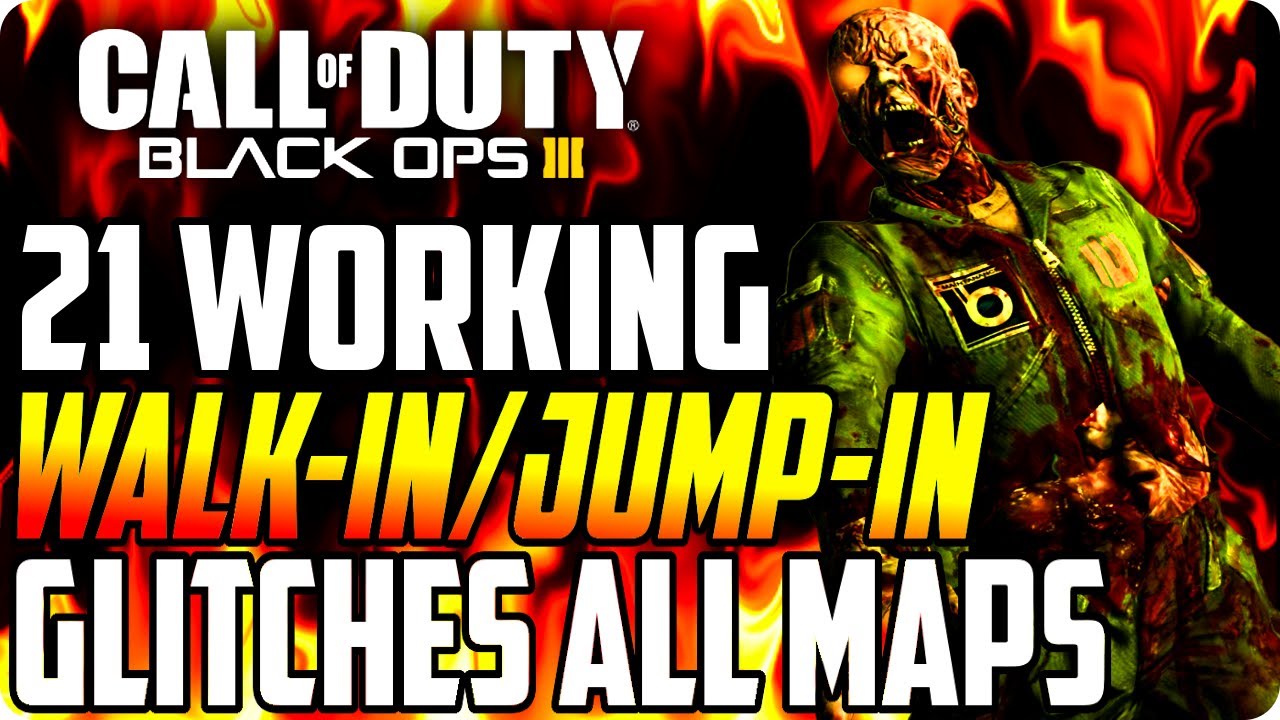 Black Ops 3 Glitches: (21 spots) Working Walk-In/Jump-In Glitches On All Maps - BO3 Zombie Glitches