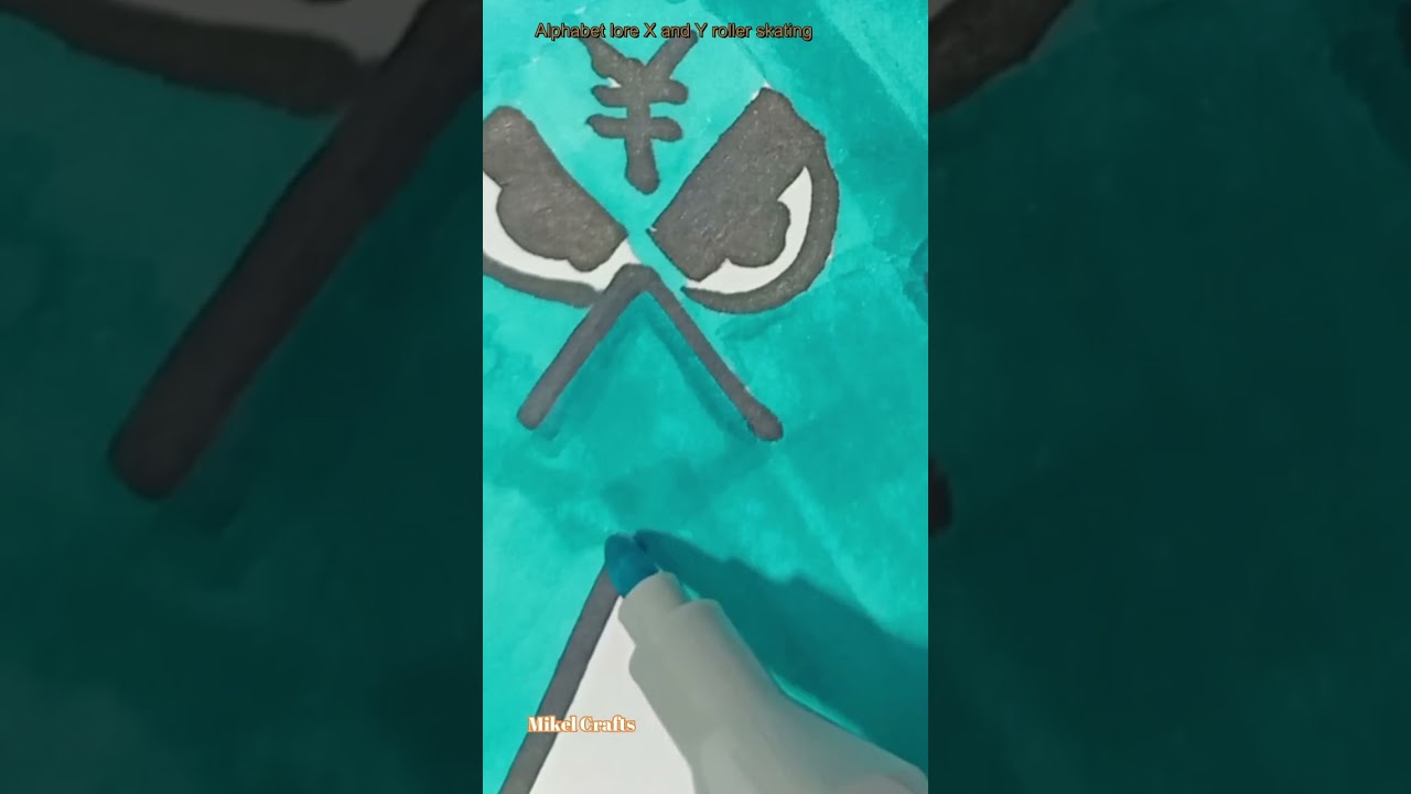Drawing Alphabet Lore roller skating  X and Y. #shorts