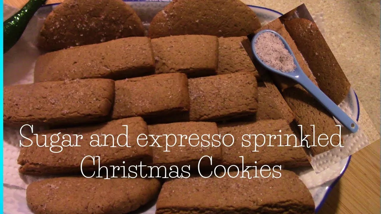 Sugar and expresso sprinkled spice Christmas cookies easy