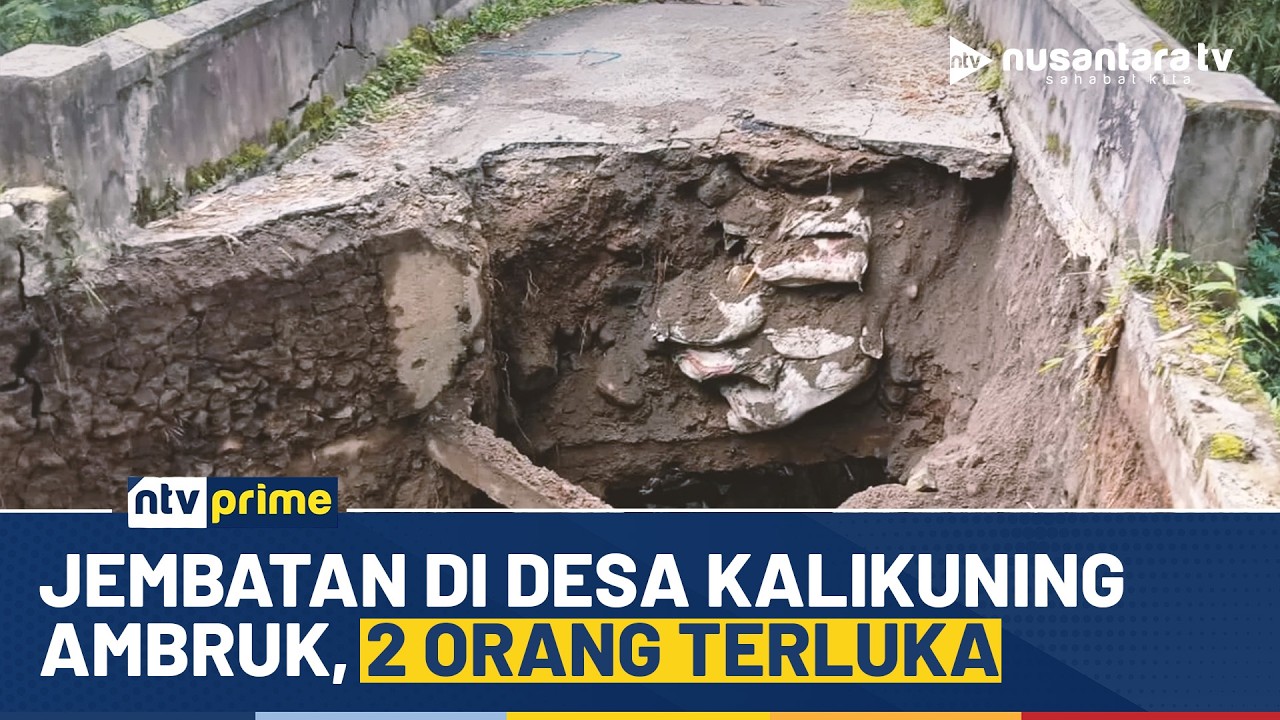[LIVE] Jembatan di Desa Kalikuning Ambruk, 2 Orang Terluka | NTV PRIME
