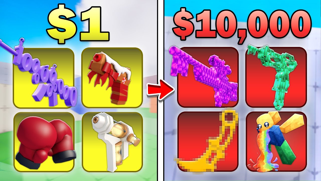 ТЕМАТИЧЕСКИЕ КОМПЛЕКТЫ за $1 против $10 000 в Rivals!