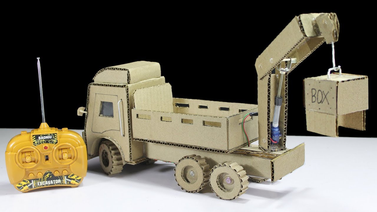Palfinger Crane Truck ! How to make a Palfinger Crane From Cardboard at Home