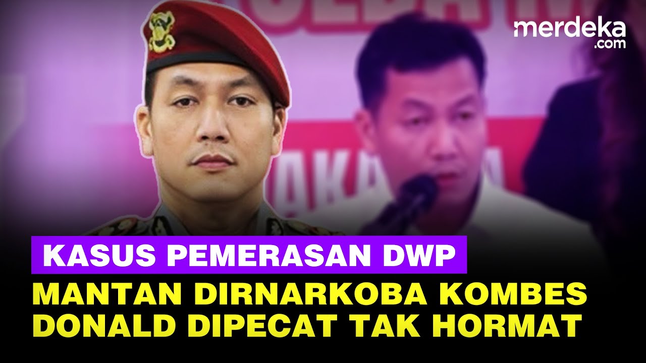 Putusan Sidang Etik: Eks Dirnarkoba PMJ Kombes Donald Dipecat Tak Hormat!