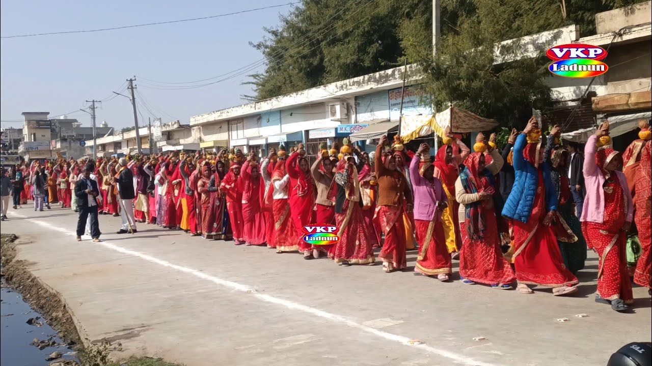 Sujangarh चंपालालजी महाराज मसानिया भैरव धाम राजगढ़ अजमेर,सुजानगढ़ आगमन,कलश यात्रा में उमड़ा जन सैलाब