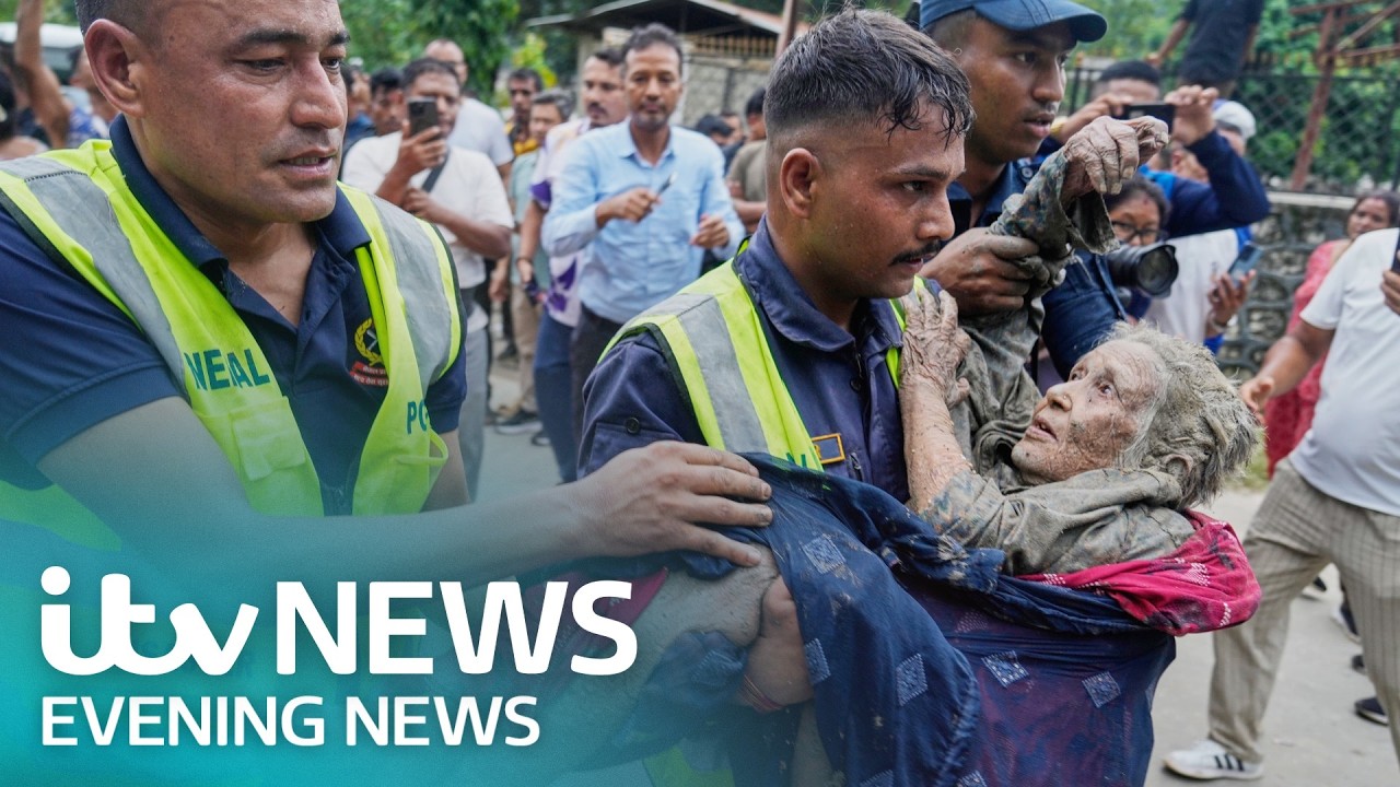 Hundreds dead or missing after Nepal floods - Watch ITV Evening News