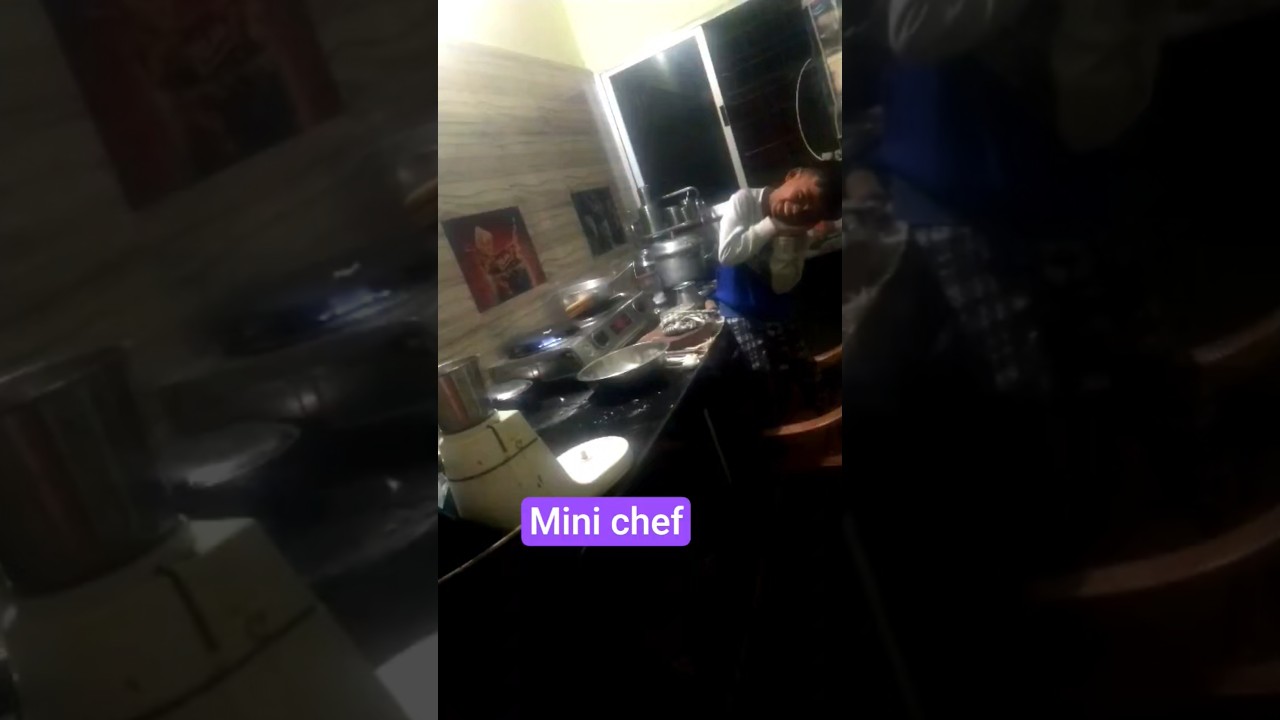 Chef Mode ON 👩&zwj;🍳| Cooking Ya masti|Mini chef in action 👩&zwj;🍳😍Cooking + masti = fun video ❤️#MiniChef