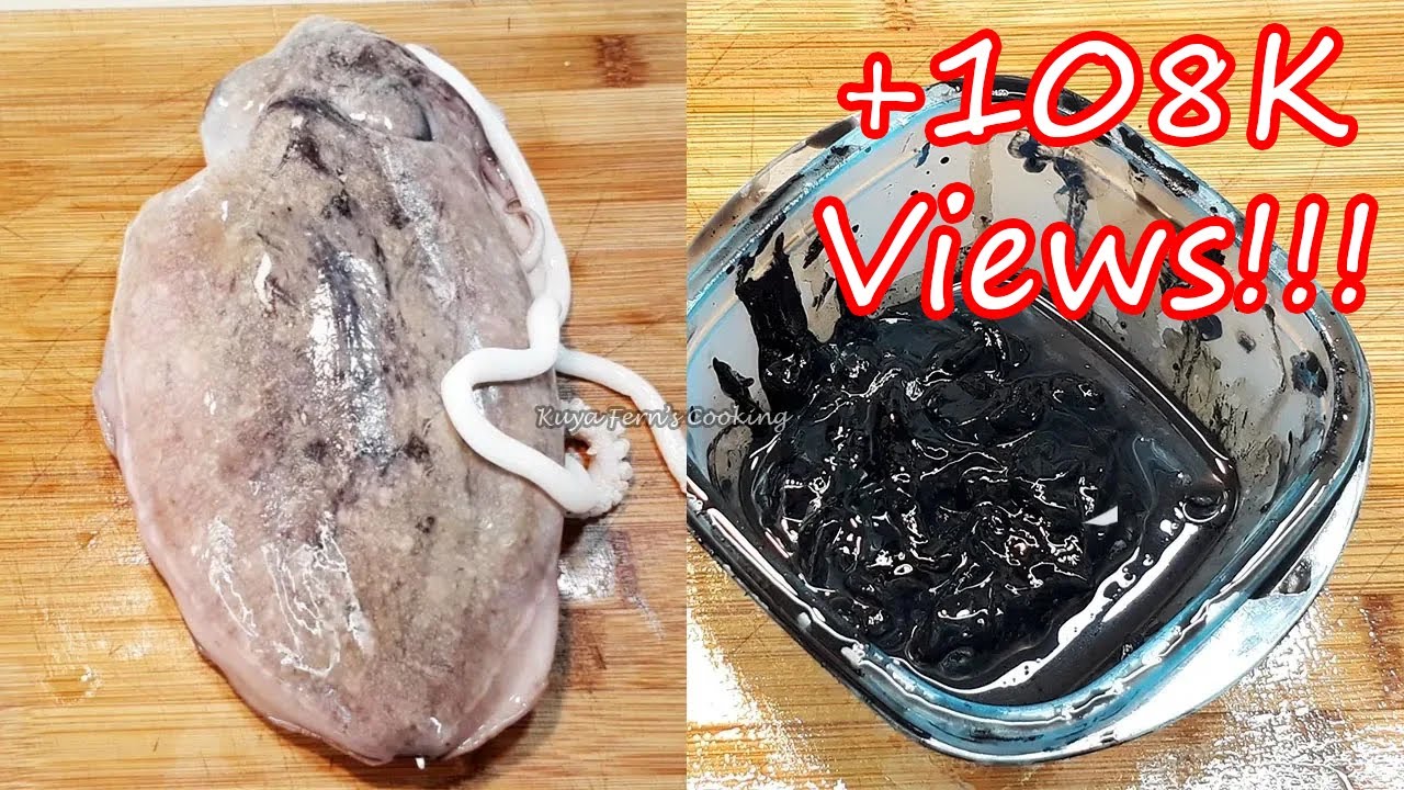 WARNING!!! THIS COULD GET REALLY MESSY!!! HOW TO EXTRACT CUTTLEFISH INK SAC!!!