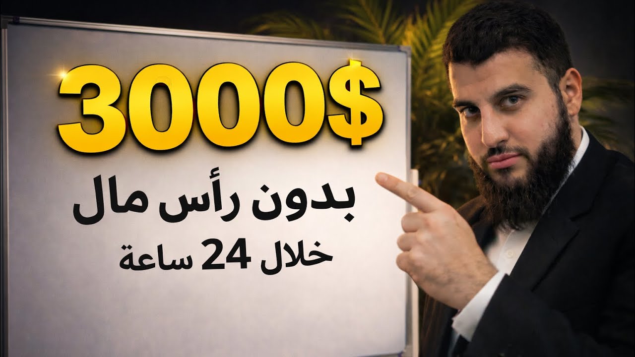 كيف تحقق دخل شهري 3000$ بدون رأس مال أو منتج ( تطبيق عملي )