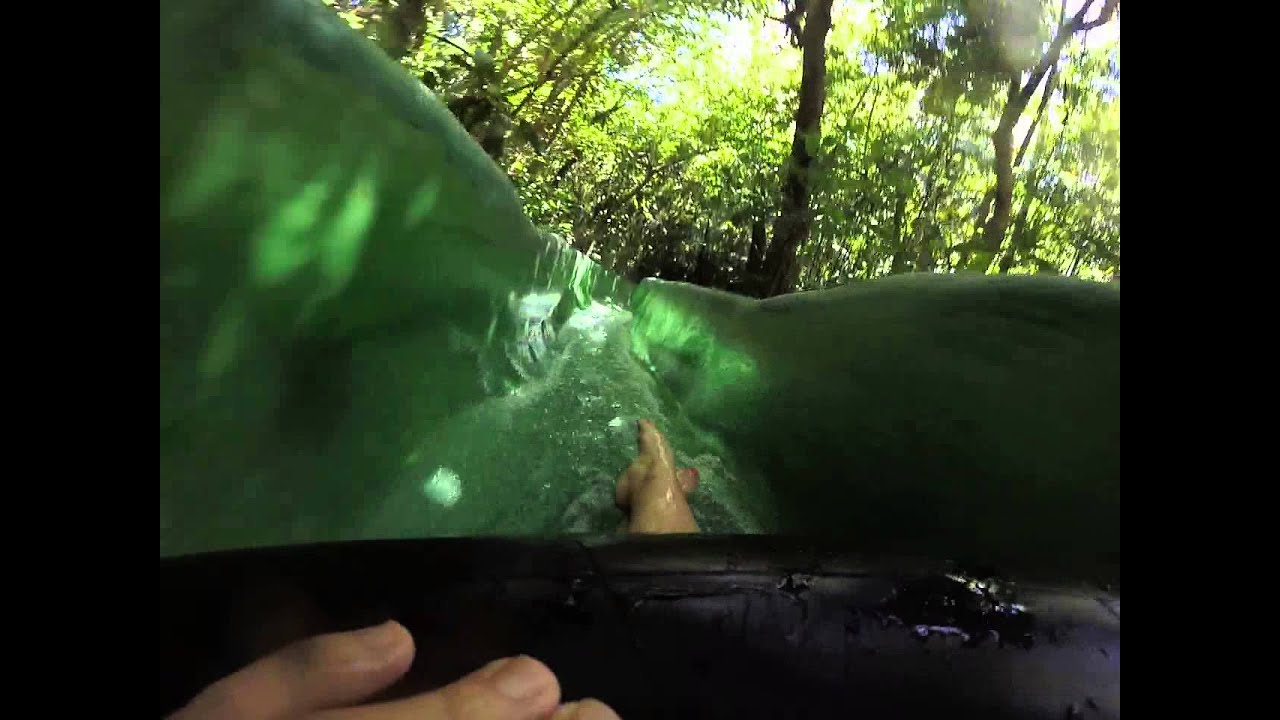 1/4 mile long waterslide in Rincon De La Vieja, CR