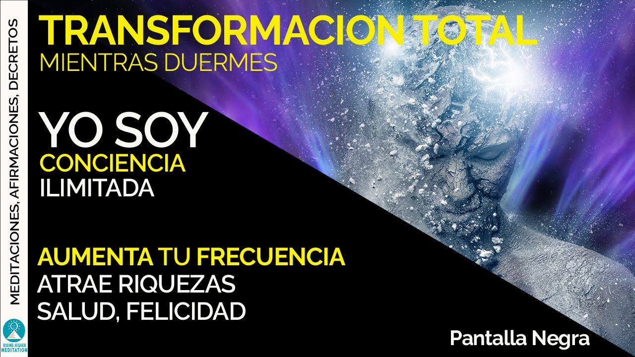 Pantalla Negra ~ Afirmaciones positivos PROGRAMACION MIENTRAS DUERMES Aumenta vibración, Abundancia