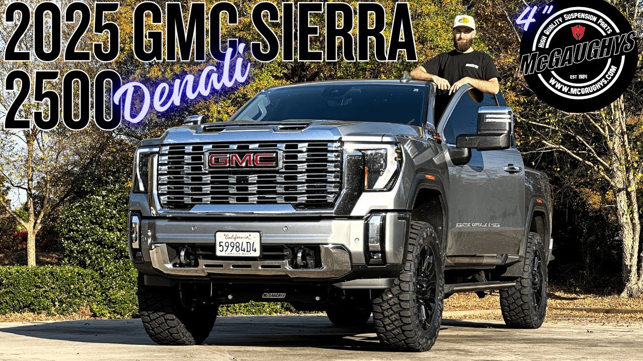 ПРОФЕССИОНАЛЬНАЯ КОМПЛЕКТАЦИЯ: GMC Sierra 2500 Denali 2025 года | Лифт-комплект McGaughy's 4 дюйм...