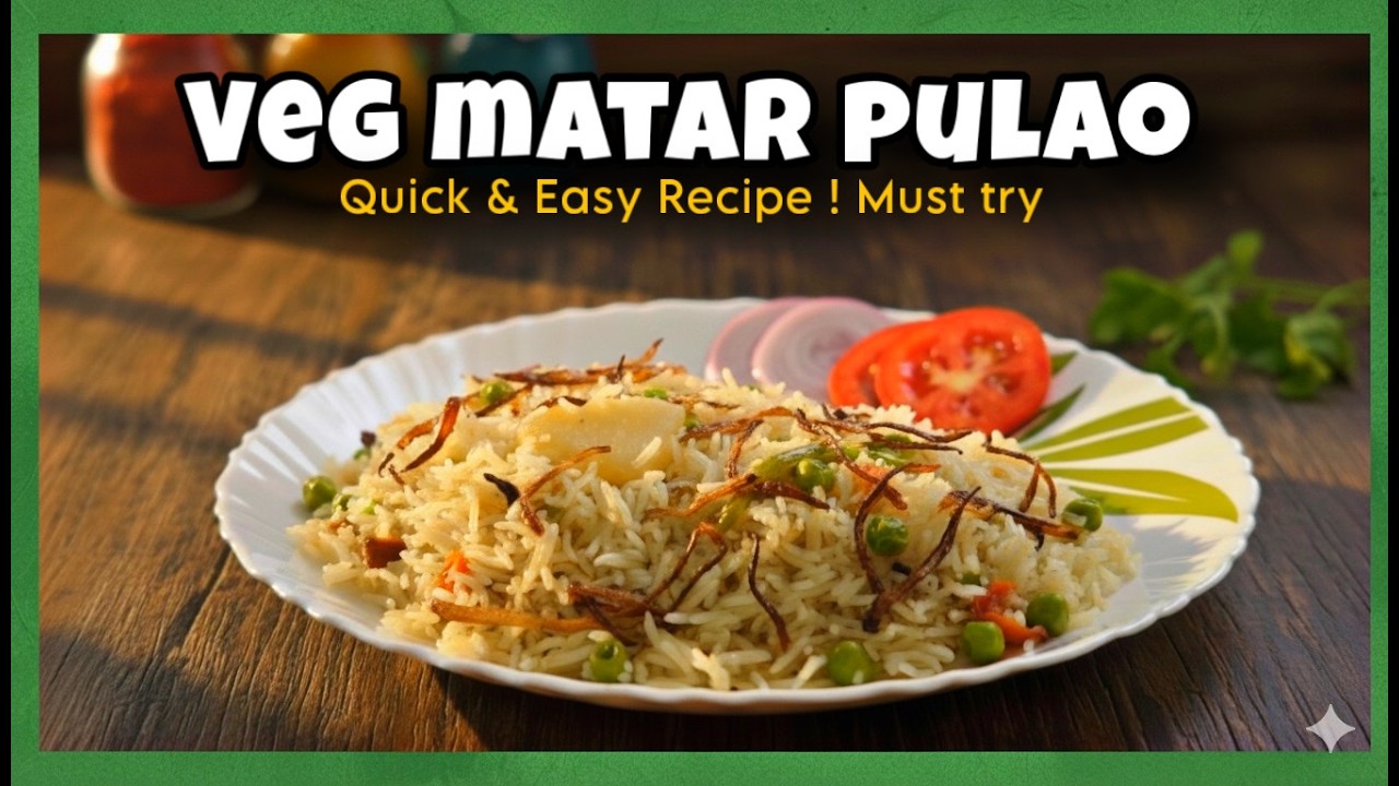 झटपट आणि स्वादिष्ट व्हेज पुलाव | Quick and Easy Veg Pulao Recipe | Perfect for Lunch & Dinner Recipe