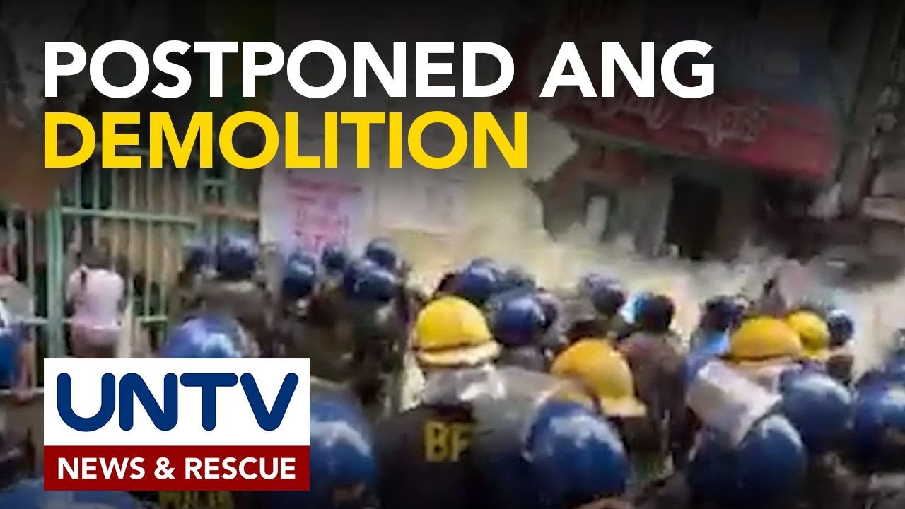 Demolition sa Mayhaligue, Tondo Manila, hindi muna itutuloy