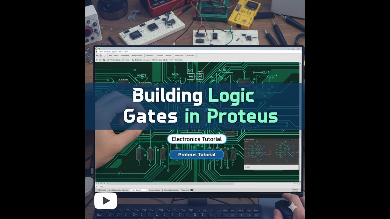 Building Logic Gates in Proteus || Proteus 8