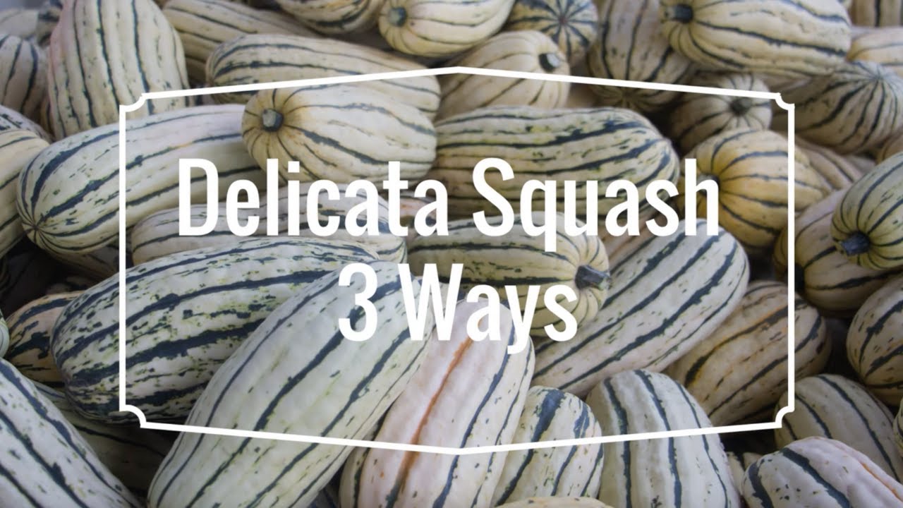 Delicata Squash Recipe 3 Ways