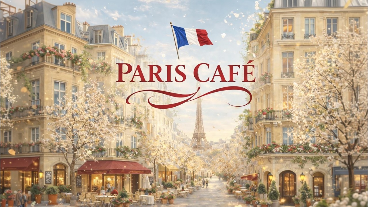 𝐏𝐀𝐑𝐈𝐒 𝐂𝐀𝐅𝐄́ 🗼 | French Instrumental Music | Guitar Piano Accordion | Relax & Focus