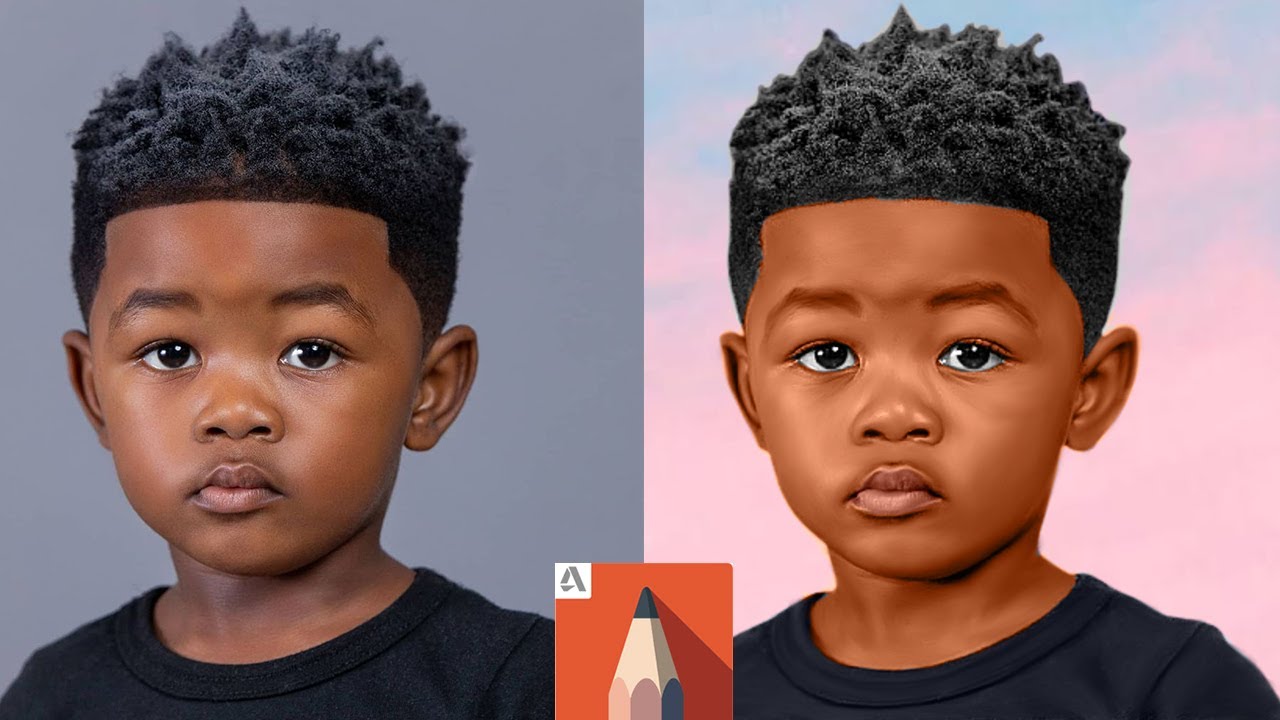 How to Cartoon Picture easily on Autodesk Sketchbook for Beginners