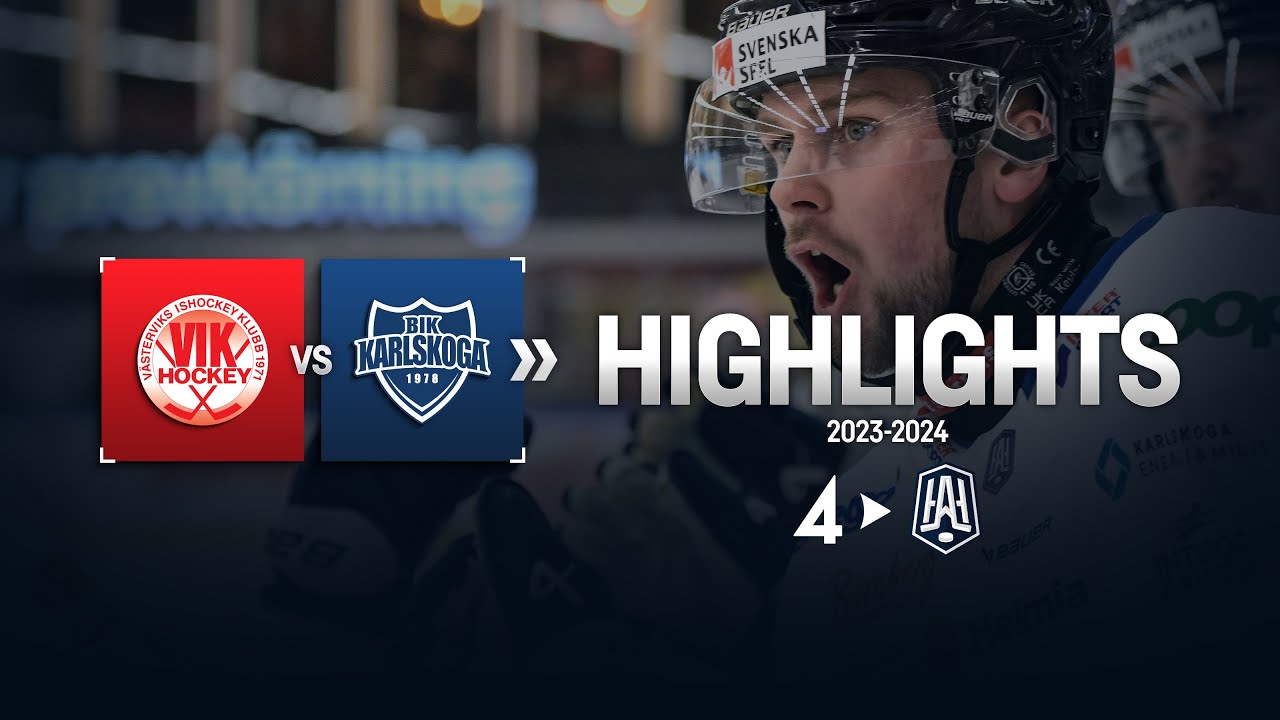 V&auml;stervik vs. BIK Karlskoga - Highlights 6/12