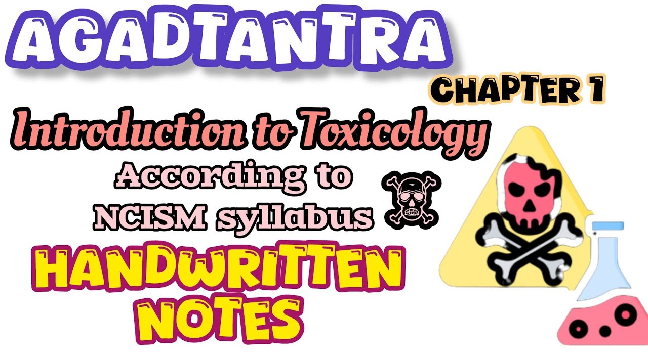 Toxicology||Vish||Scope of Agadtantra||Clinical Toxicology|| #toxicology #agadtantra #notes #ncism