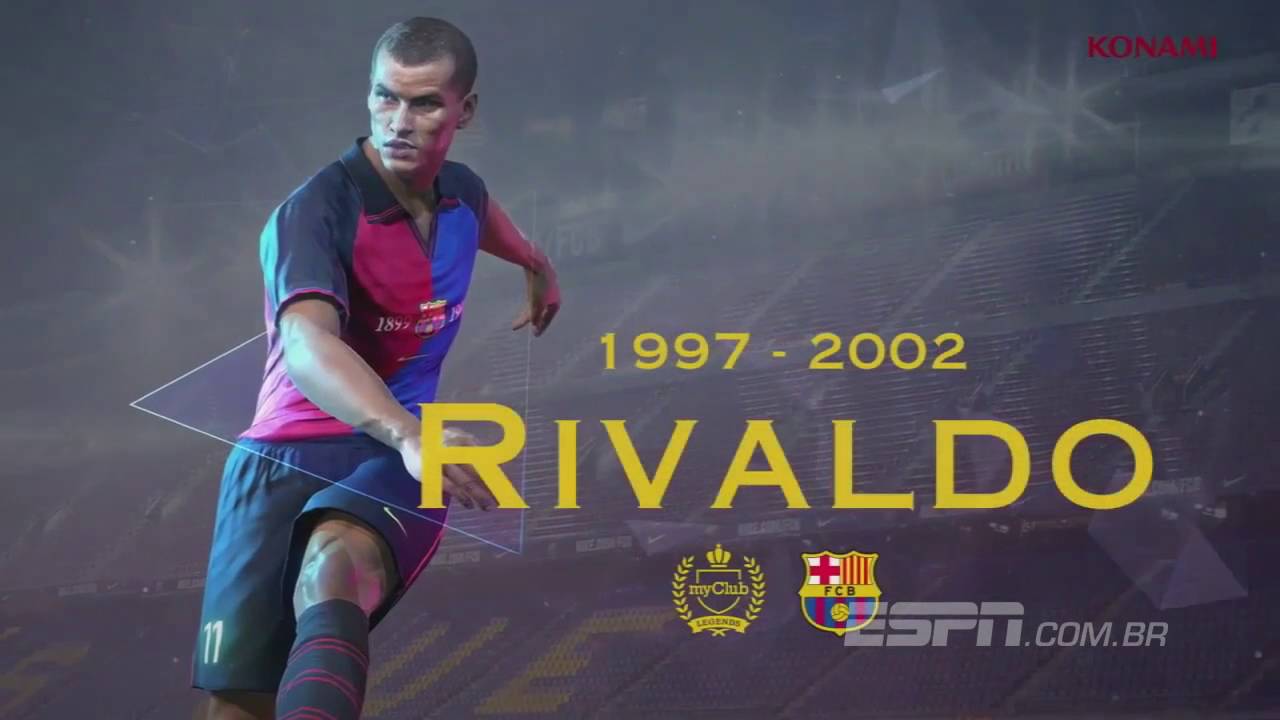 Ronaldinho-Puyol-Larsson-Luis Enrique-Rivaldo no PES 2017/ Barcelona Legends PES 2017