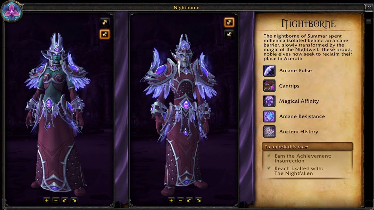 World of Warcraft Allied Races: Nightborne Quest Line