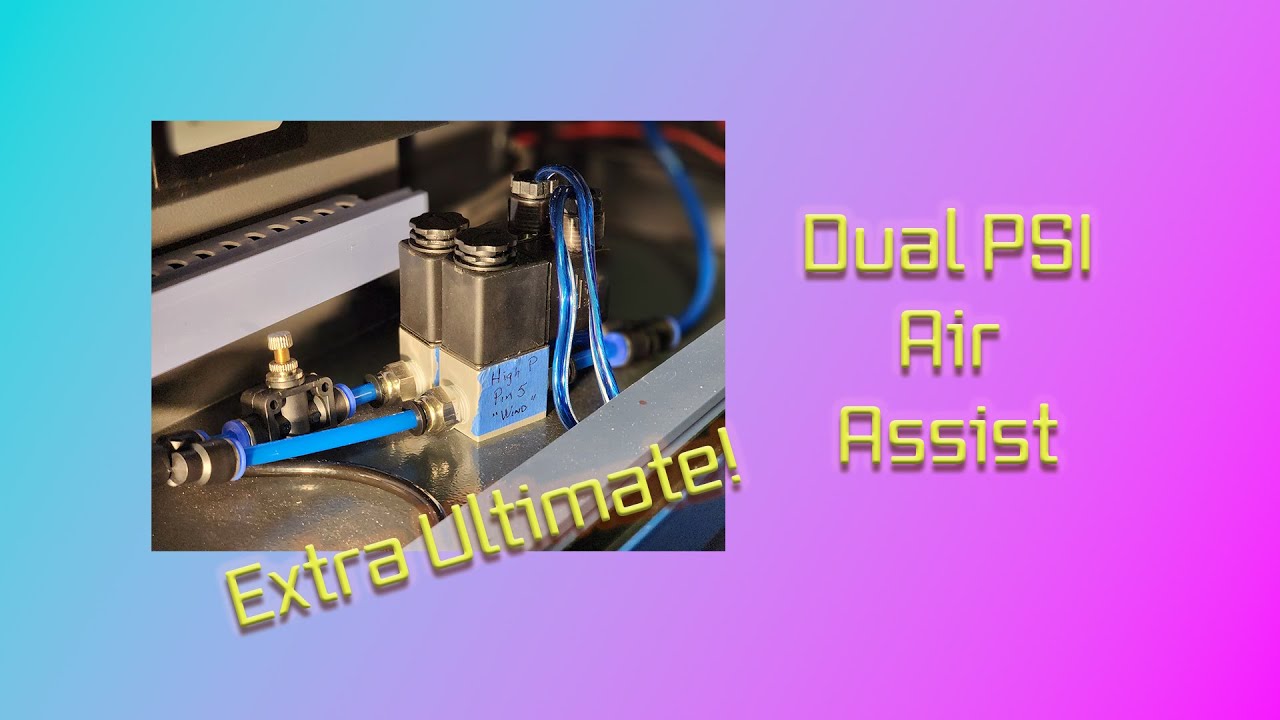 CO2 Laser Air Assist - Extra Ultimate Upgrade for Omtech / Ebay / Chinese Laser Engraver / Cutter