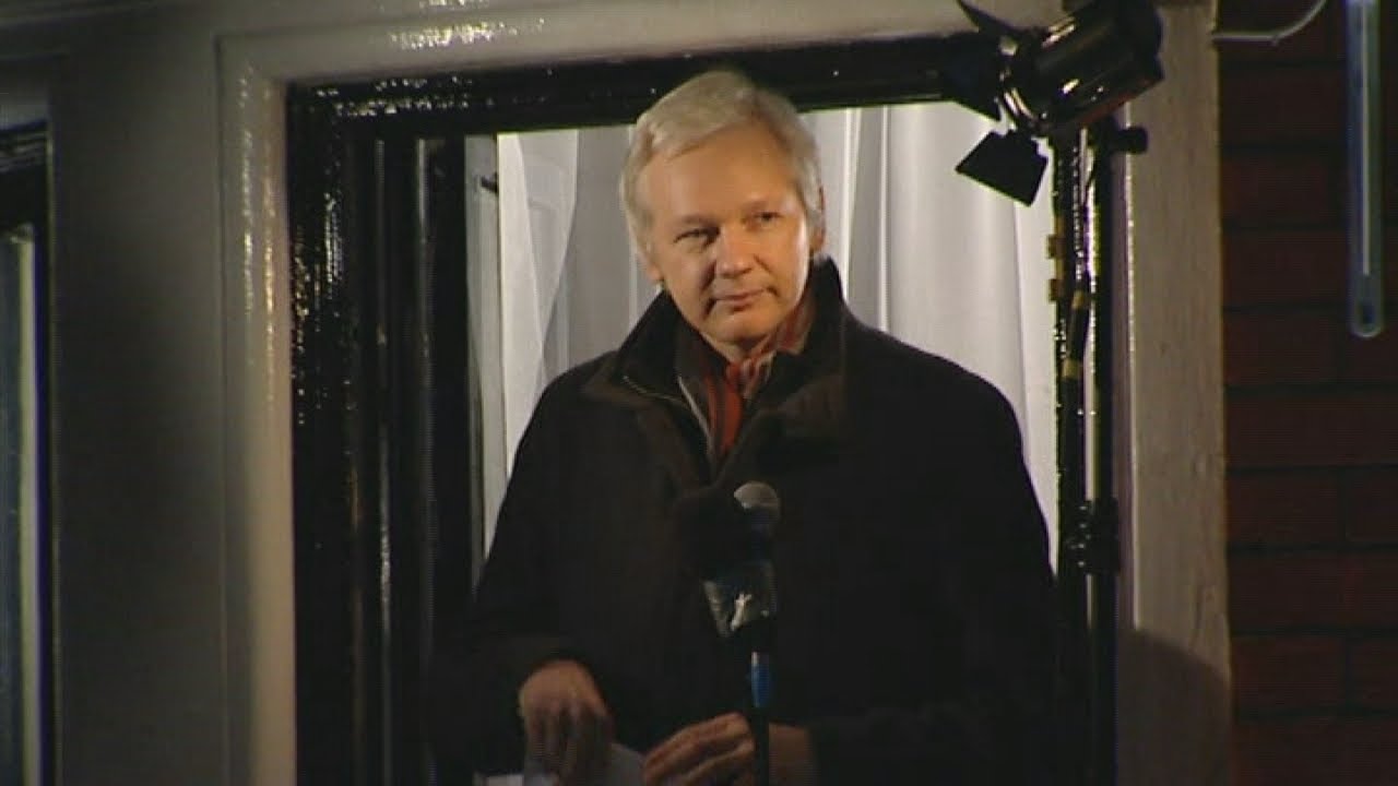 Julian Assange Ecuador embassy balcony speech in full