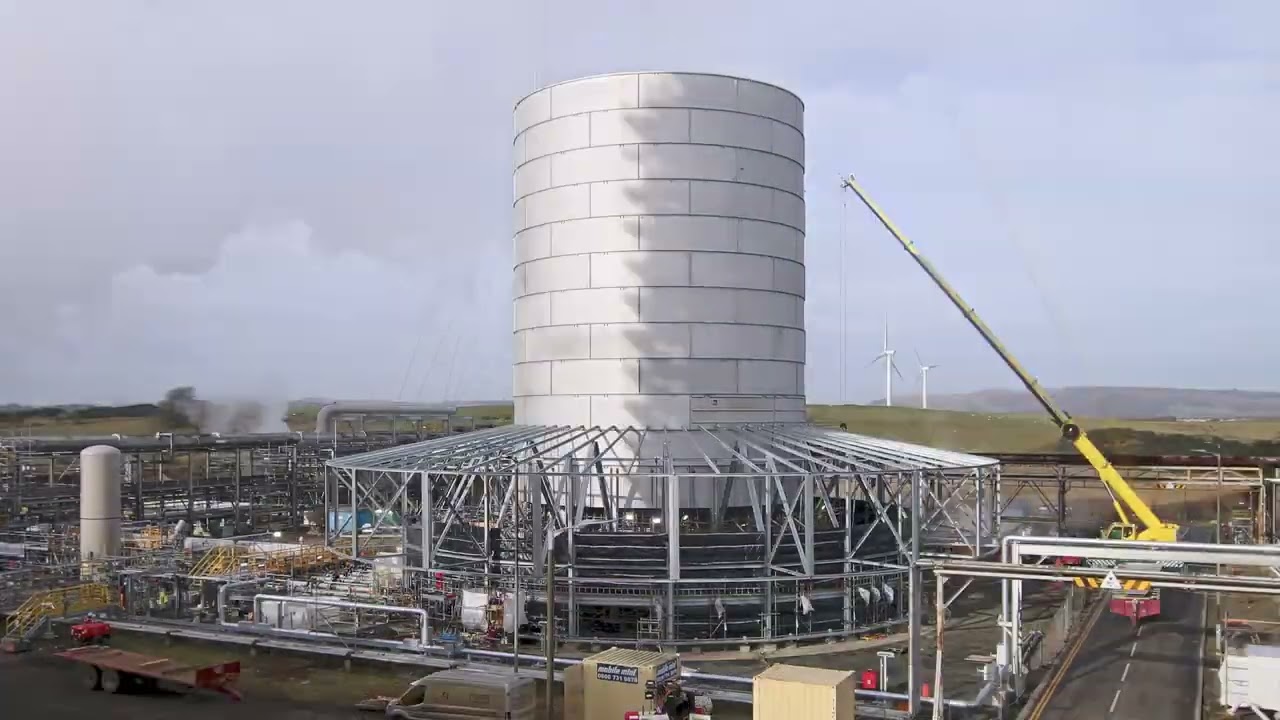 Enclosed Ground Flare Construction for ExxonMobil Fife