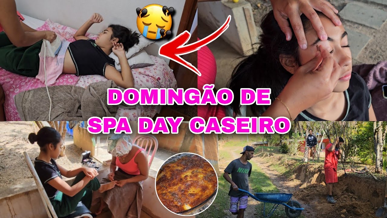A LASANHA QUEIMOU/LARY PASSANDO MAL/COMEÇAMOS A OBRA/JANTAR NA IGREJA/DOMINGÃO DE SPA DAY