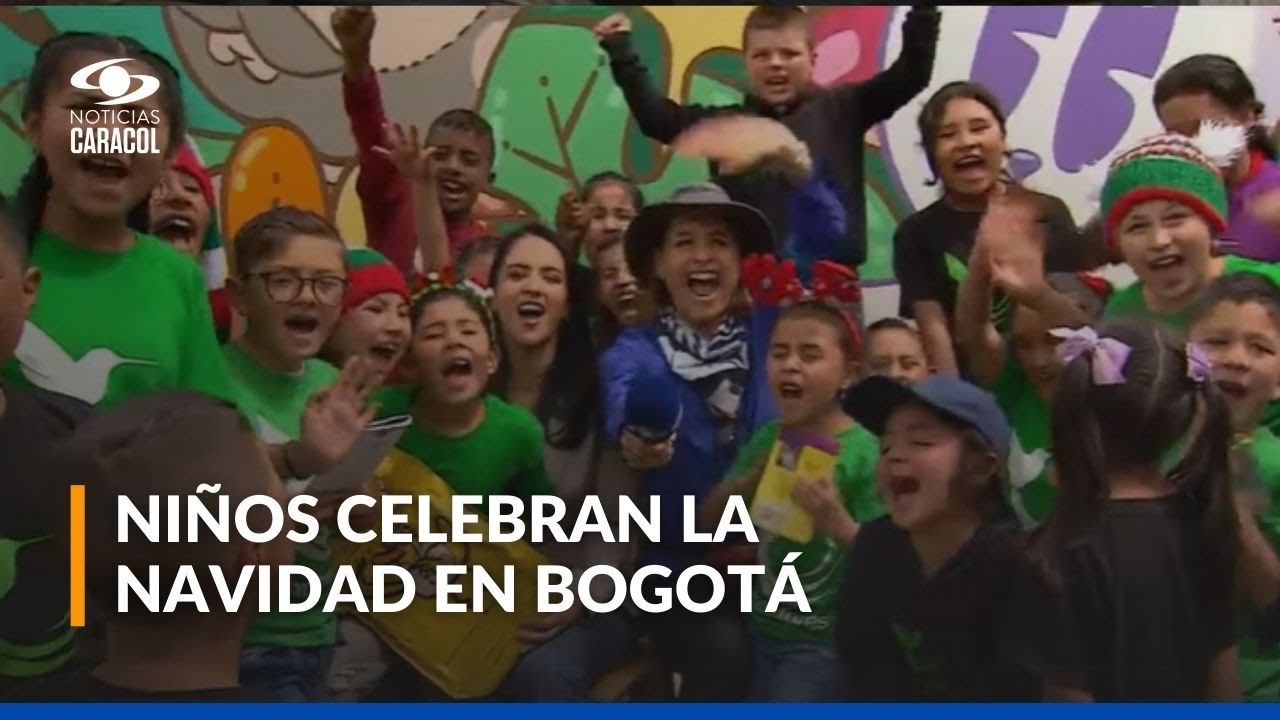 Niños de Bogotá celebran la Navidad junto a Noticias Caracol y Pepe Ganga